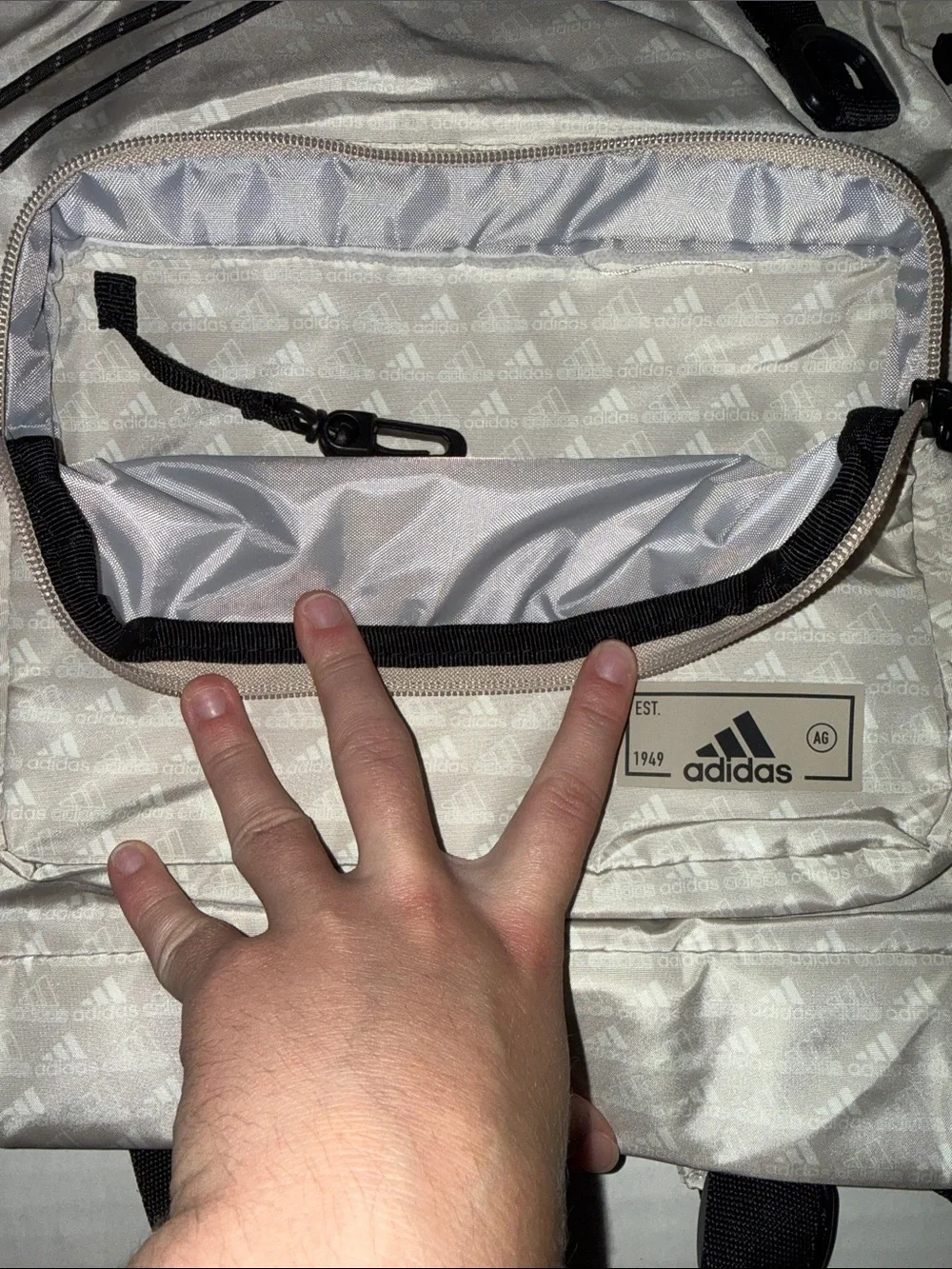 adidas backpack cream